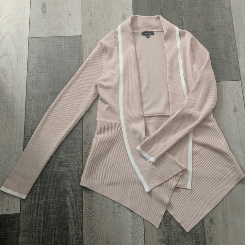Verve amí assymetrical cardigan in blush M